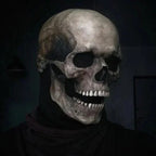 Articulated Skull Face Mask with Movable Jaw - Halloween & Cosplay Costume Accessory