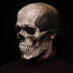 Articulated Skull Face Mask with Movable Jaw - Halloween & Cosplay Costume Accessory