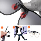VisionFlip Polarised Clip-On Sunglasses with Flip-Up UV400 Lenses