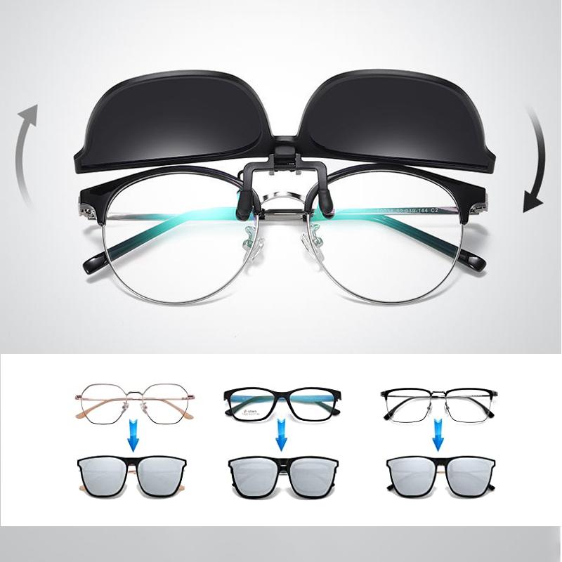 VisionFlip Polarised Clip-On Sunglasses with Flip-Up UV400 Lenses