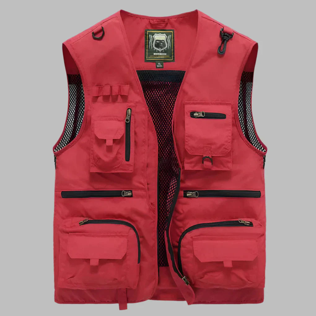 TrailCore Men's Multi Pocket Utility Vest with Lightweight Design