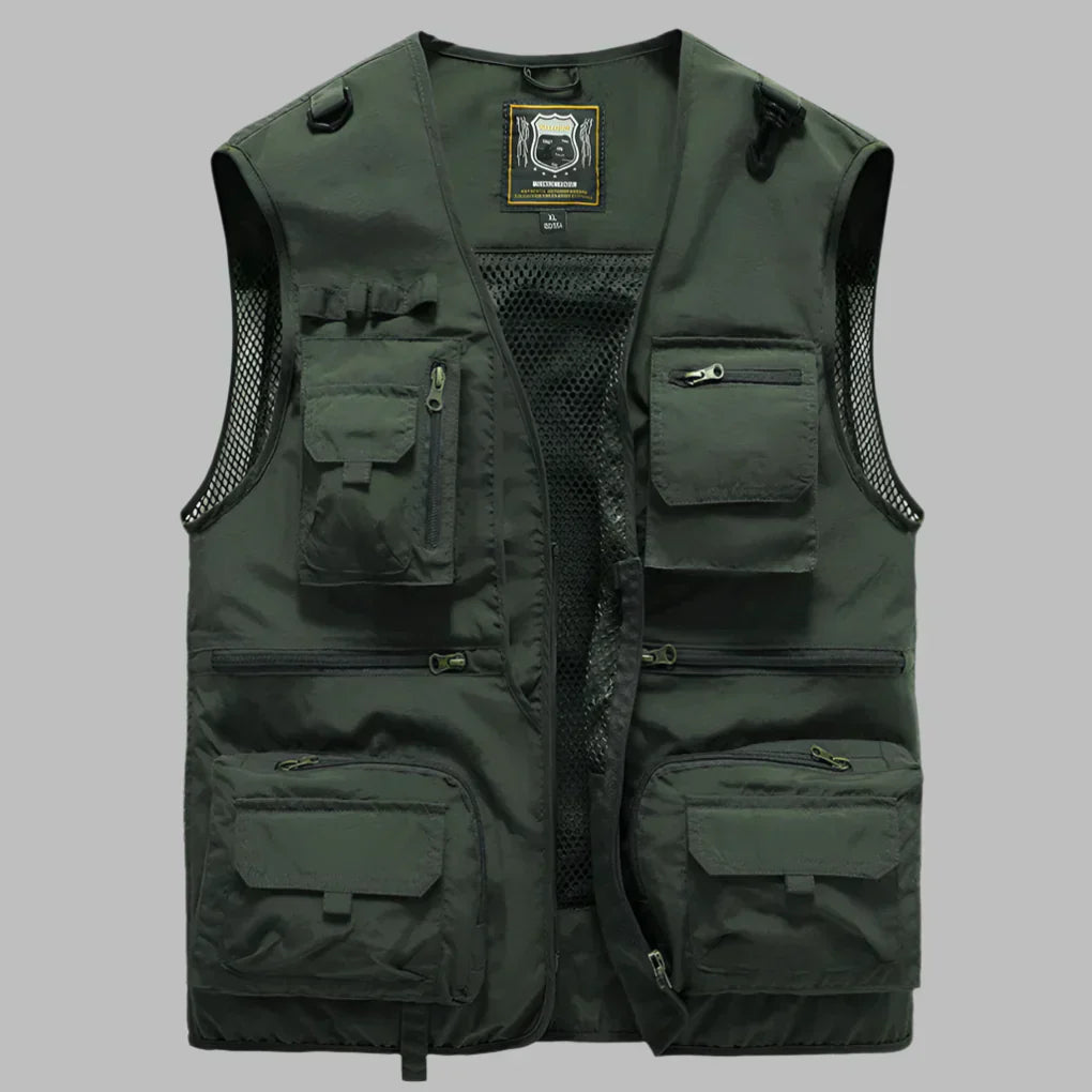 TrailCore Men's Multi Pocket Utility Vest with Lightweight Design