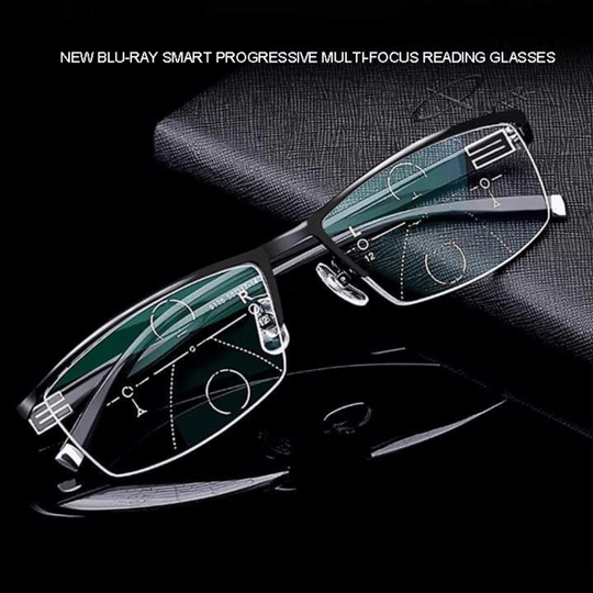 OptiFusion Progressive Reading Glasses with Photochromic Lenses