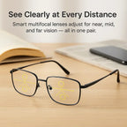 OptiFusion Progressive Reading Glasses with Photochromic Lenses