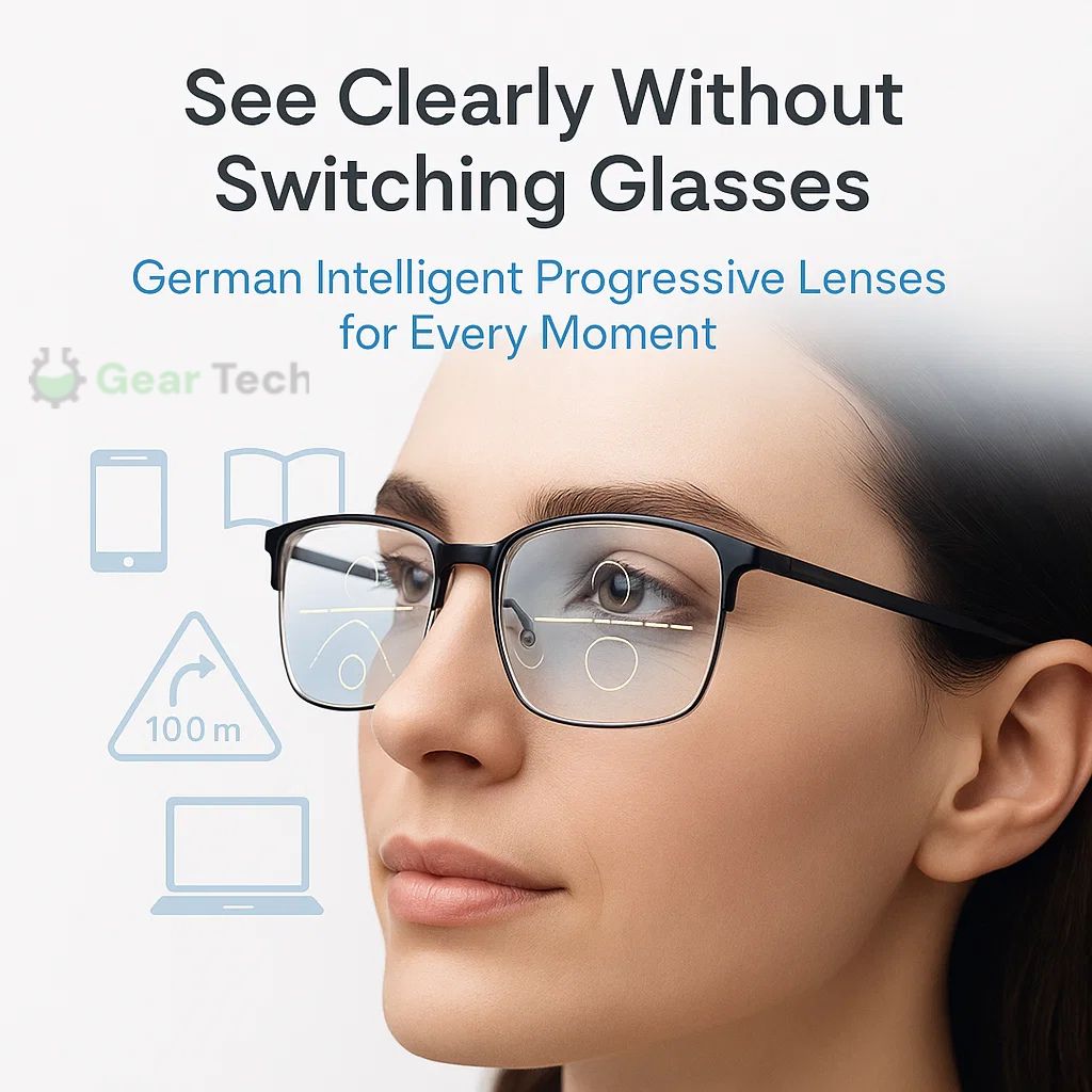 OptiFusion Progressive Reading Glasses with Photochromic Lenses