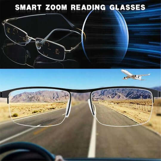 OptiFusion Progressive Reading Glasses with Photochromic Lenses