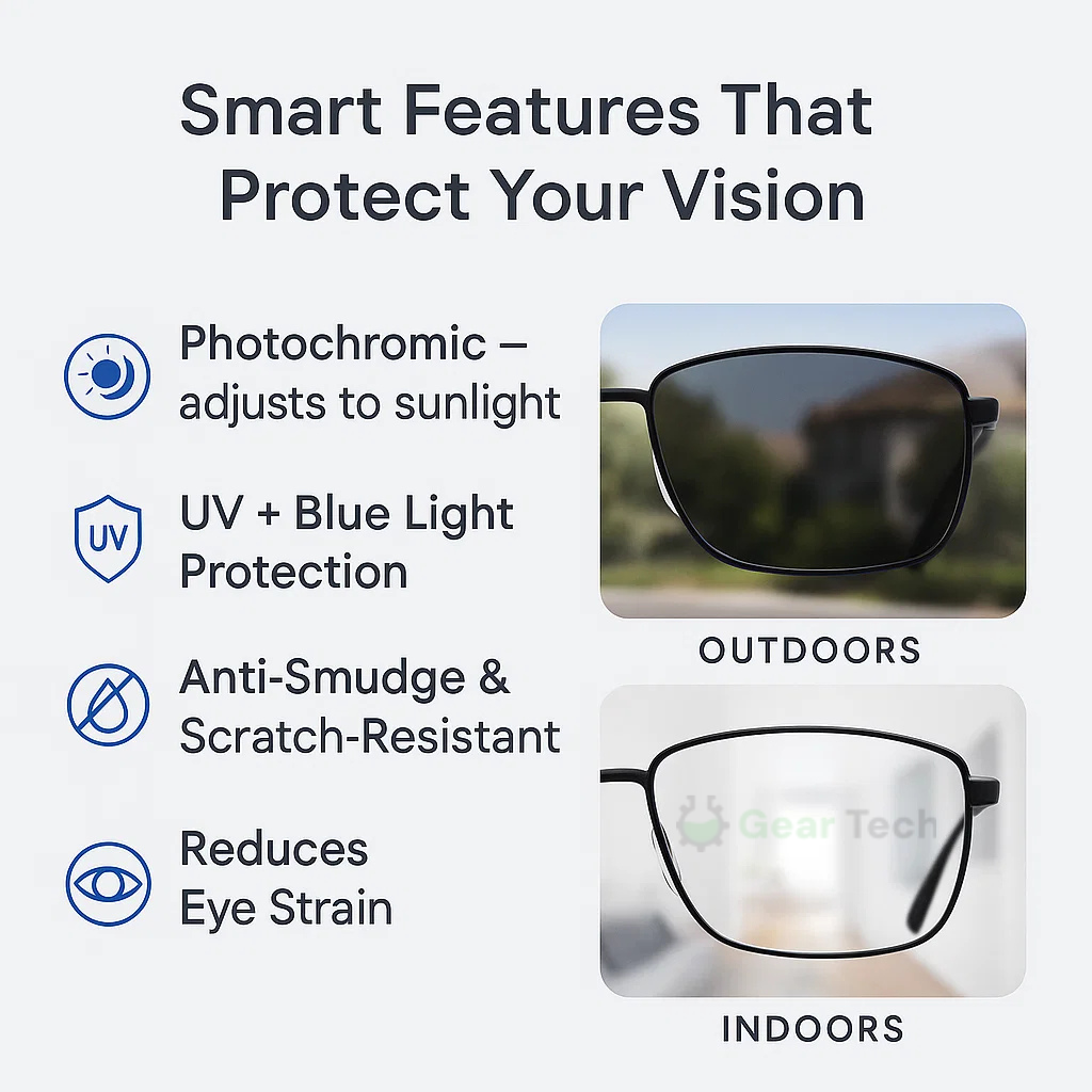 OptiFusion Progressive Reading Glasses with Photochromic Lenses