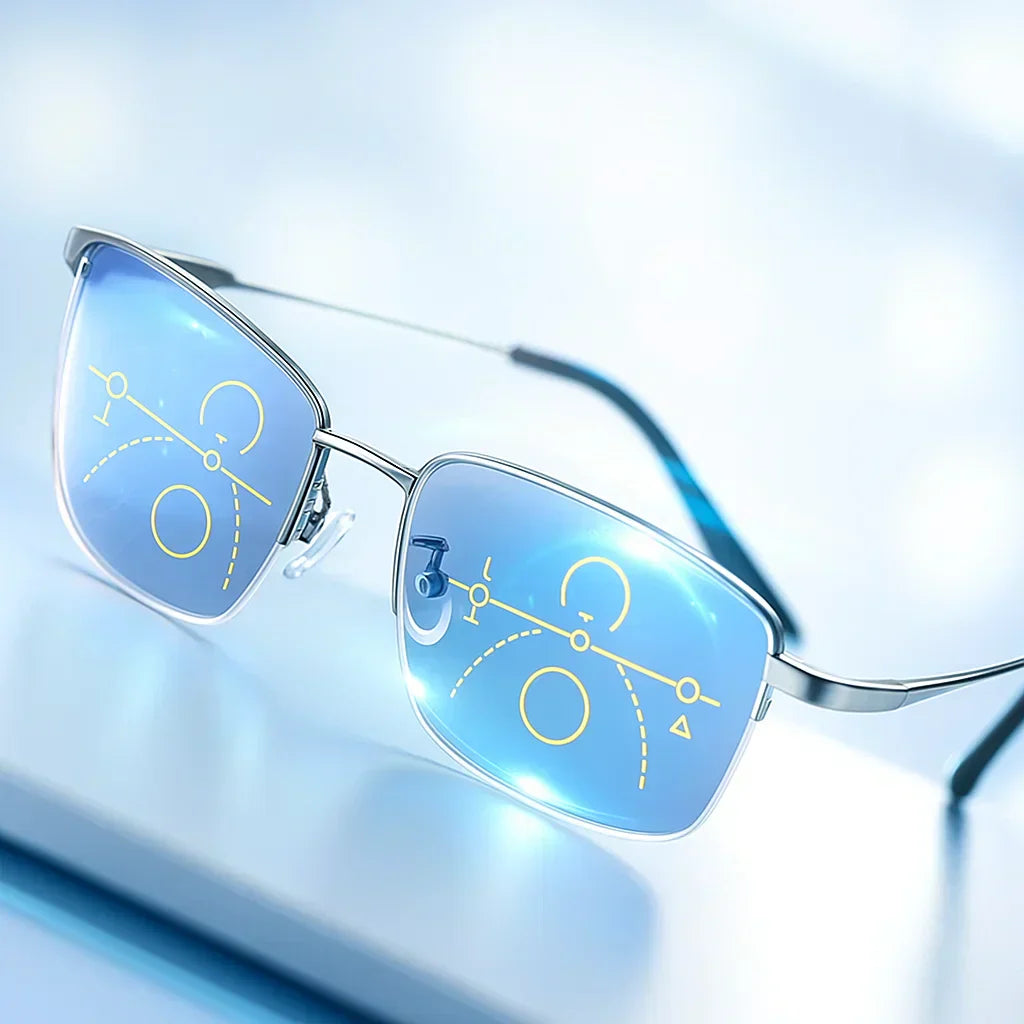 OptiFusion Progressive Reading Glasses with Photochromic Lenses