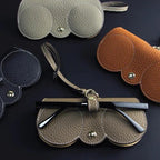 OptiGuard Soft PU Leather Glasses Case with Snap Closure