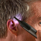 TrimEdge Precision Hair Trimmer with LED Light and Blade Guards