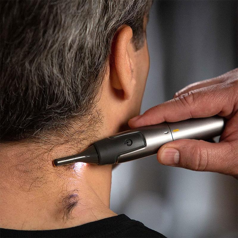 TrimEdge Precision Hair Trimmer with LED Light and Blade Guards