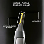TrimEdge Precision Hair Trimmer with LED Light and Blade Guards
