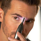 TrimEdge Precision Hair Trimmer with LED Light and Blade Guards