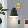 Nordéa Scandinavian Wall Sconce with Socket and Switch
