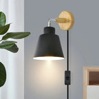 Nordéa Scandinavian Wall Light with Socket and Switch