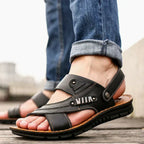 TerraStride Men's Adjustable Comfort Sandals with Cushioned Sole
