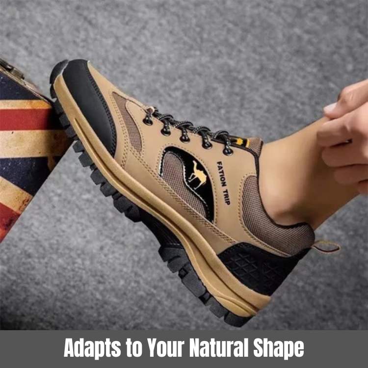 TrailEase Men's Walking Shoes with Cushioned Sole and Grip