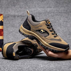 TrailEase Men's Walking Shoes with Cushioned Sole and Grip