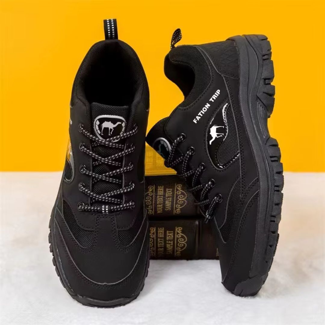 TrailEase Men's Walking Shoes with Cushioned Sole and Grip