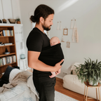 Hands-Free Baby Carrier Shirt with Built-in Pouch and Stretchy Cotton