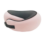 Premium Travel Neck Support Pillow with Snap Closure and Sleep Accessories Kit