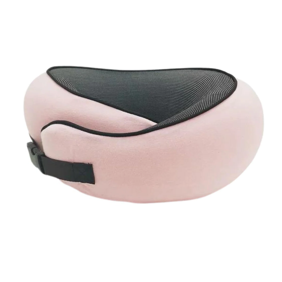 Premium Travel Neck Support Pillow with Snap Closure and Sleep Accessories Kit