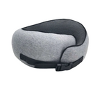 Premium Travel Neck Support Pillow with Snap Closure and Sleep Accessories Kit