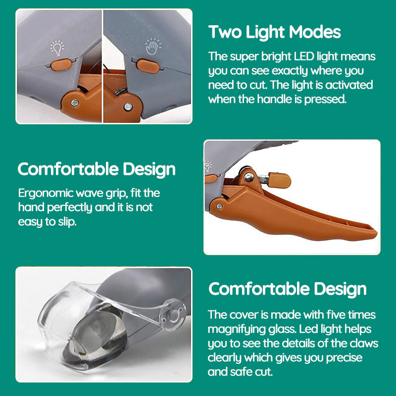 TrimSafe Pet Nail Clippers with Precision Safety Guide for Dogs
