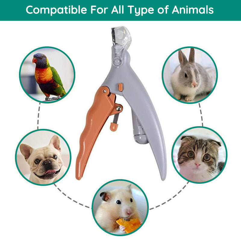 TrimSafe Pet Nail Clippers with Precision Safety Guide for Dogs