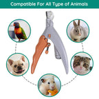 TrimSafe Pet Nail Clippers with Precision Safety Guide for Dogs