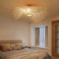 Natora Natural Japanese Style Bamboo Rattan Ceiling Light