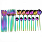 LumiTable 24-Piece Stainless Steel Cutlery Set | Modern Flatware Collection
