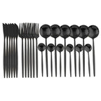 LumiTable 24-Piece Stainless Steel Cutlery Set | Modern Flatware Collection