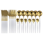 LumiTable 24-Piece Stainless Steel Cutlery Set | Modern Flatware Collection