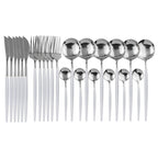 LumiTable 24-Piece Stainless Steel Cutlery Set | Modern Flatware Collection