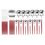 LumiTable 24-Piece Stainless Steel Cutlery Set | Modern Flatware Collection