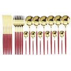 LumiTable 24-Piece Stainless Steel Cutlery Set | Modern Flatware Collection