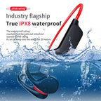AquaSound Open-Ear Bone Conduction Headphones with 32GB Memory and IPX8 Waterproof Rating