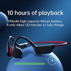 AquaSound Open-Ear Bone Conduction Headphones with 32GB Memory and IPX8 Waterproof Rating