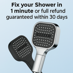 AquaPulse High Pressure Shower Head with Multi Spray Settings
