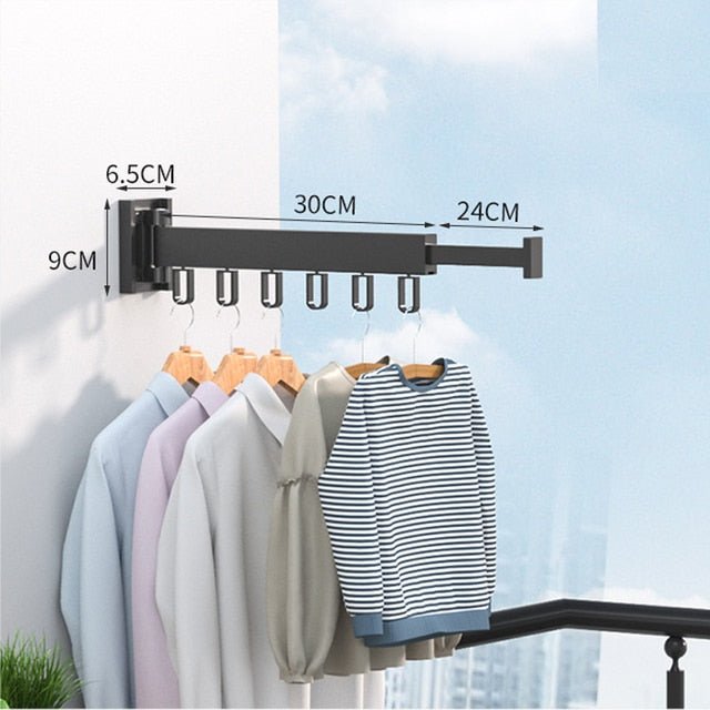 Retractable Wall Mounted Clothes Drying Rack