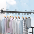 Retractable Wall Mounted Clothes Drying Rack