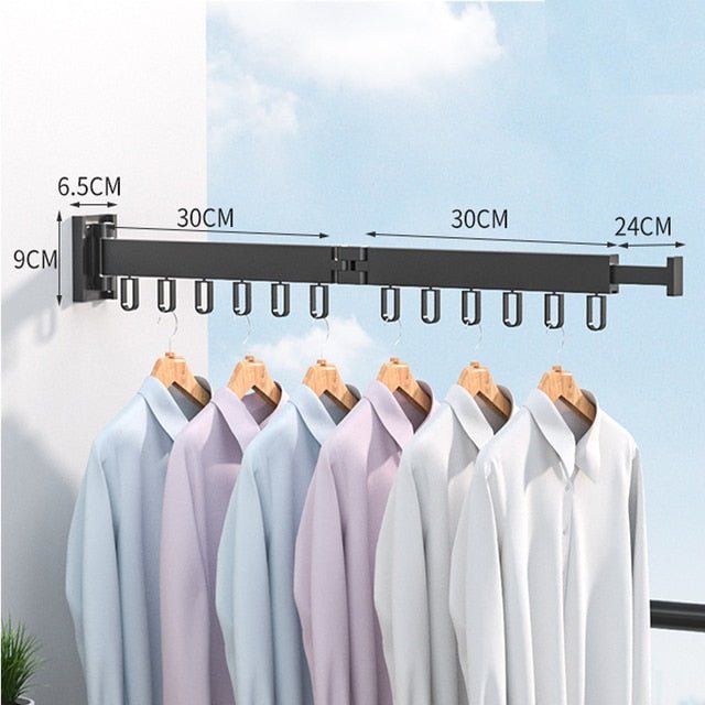 Retractable Wall Mounted Clothes Drying Rack