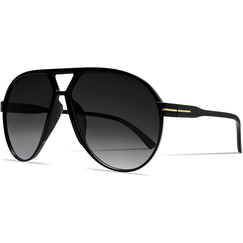 SolaraVue Oversized Square Sunglasses | UV400 Retro Aviator Eyewear