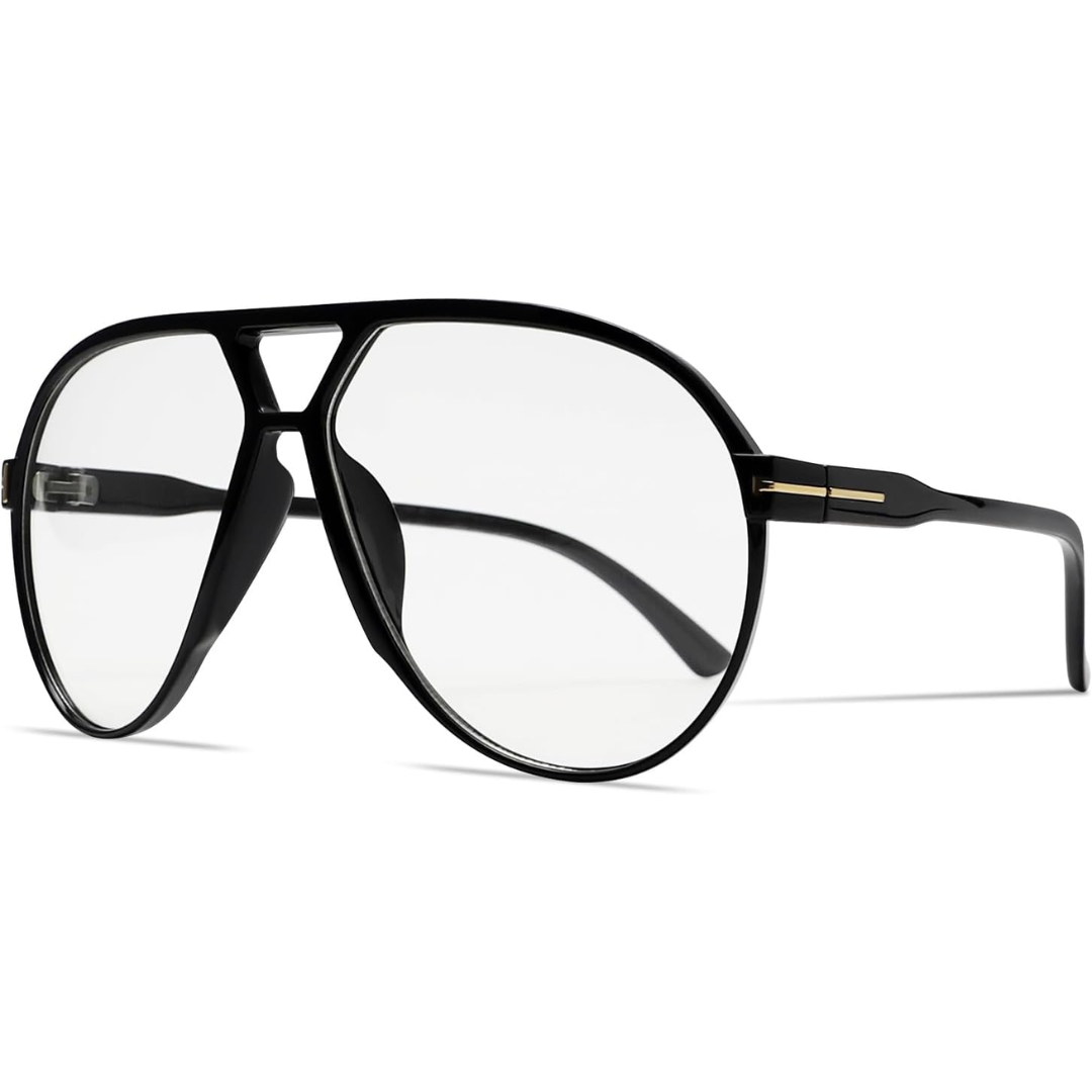 SolaraVue Oversized Square Sunglasses | UV400 Retro Aviator Eyewear