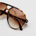 SolaraVue Oversized Square Sunglasses | UV400 Retro Aviator Eyewear