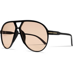 SolaraVue Oversized Square Sunglasses | UV400 Retro Aviator Eyewear