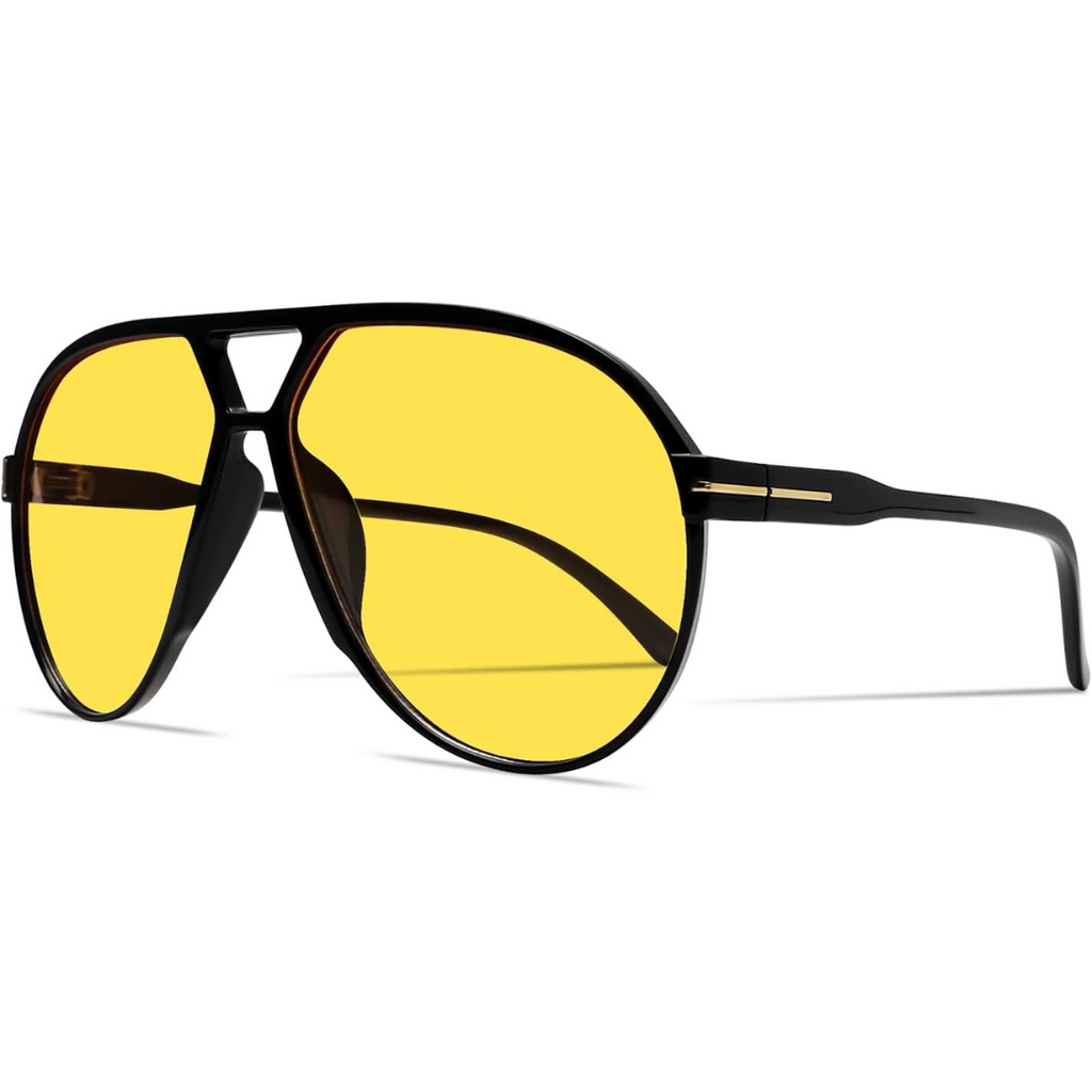 SolaraVue Oversized Square Sunglasses | UV400 Retro Aviator Eyewear