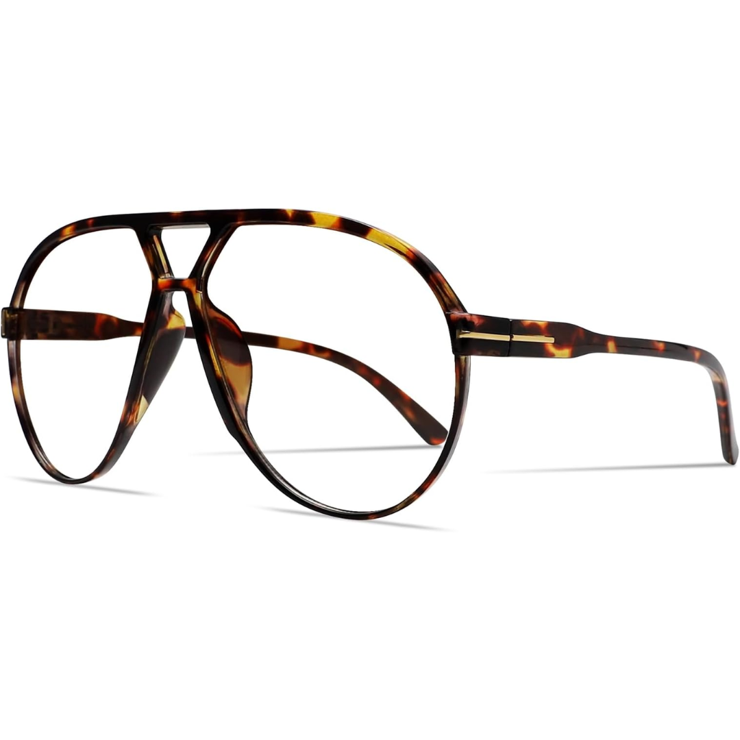 SolaraVue Oversized Square Sunglasses | UV400 Retro Aviator Eyewear