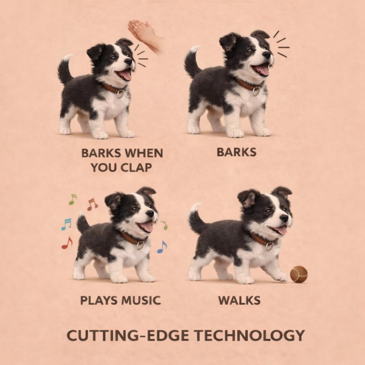 Interactive Plush Walking Toy Dog with Sound